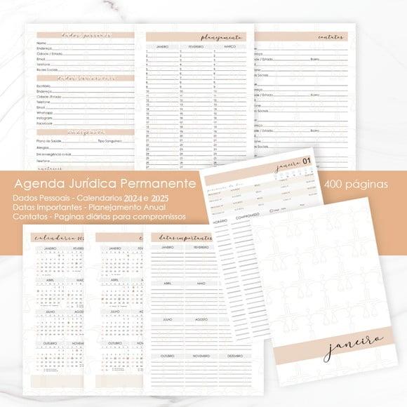 Agenda Jurídica Permanente Advogado - Arquivo Digital