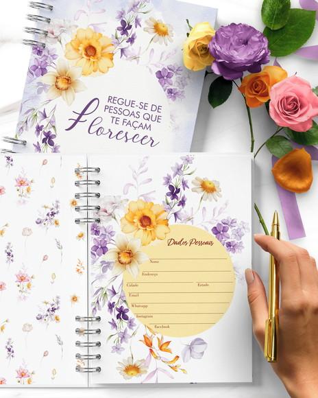 Agenda Permanente 1 Dia Por Página com Horários Encanto