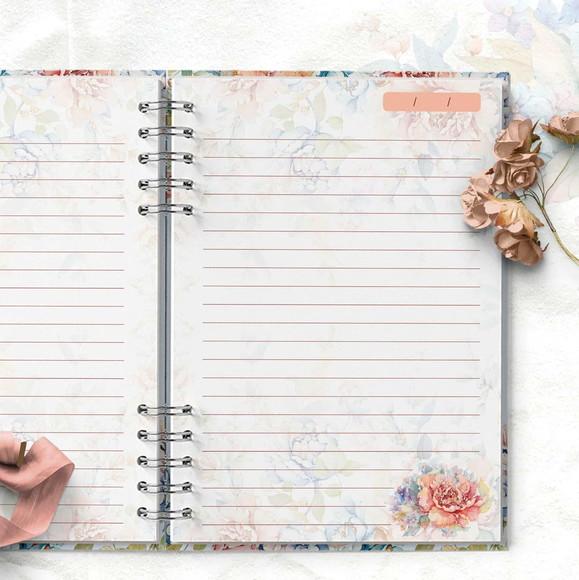 Arquivo 26 Capas Alfabeto a a Z e Miolo Pautado Doce Floral