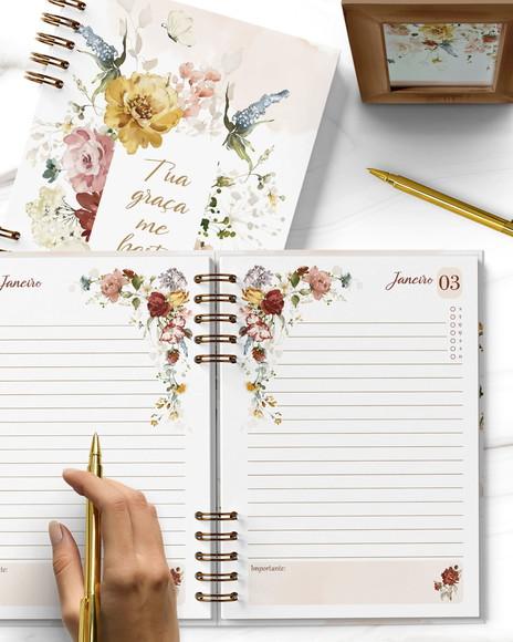 Arquivo Agenda 1 Dia Por Página Permanente Coleção Garden