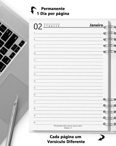 Arquivo Agenda 1 Dia Por Página Permanente com Versículos