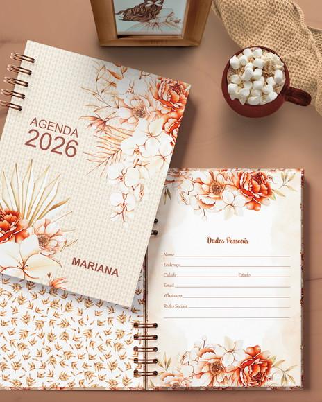 Arquivo Agenda 2026 1 Dia Por Página Coleção Floral Boho