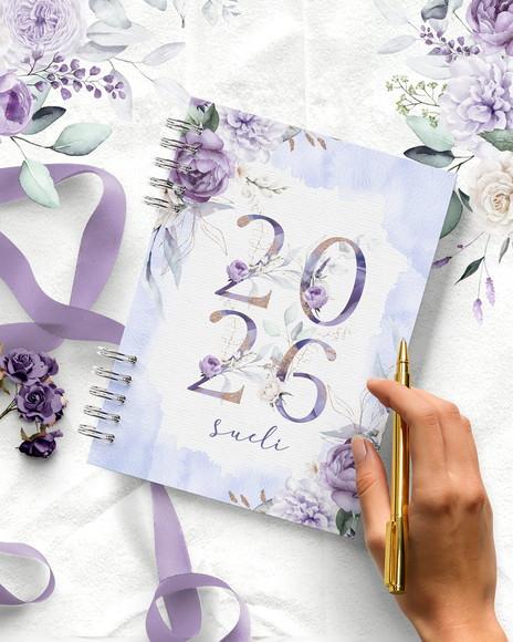 Arquivo Agenda 2026 1 Dia Por Página com Versículos Violeta