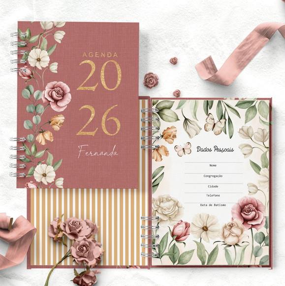 Arquivo Agenda 2026 1 Dia Por Página Floral Romântico