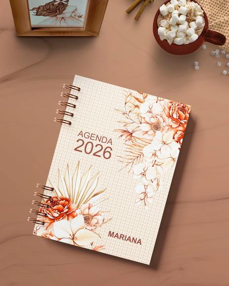 Arquivo Agenda 2026 2 Dias Por Página Coleção Floral Boho