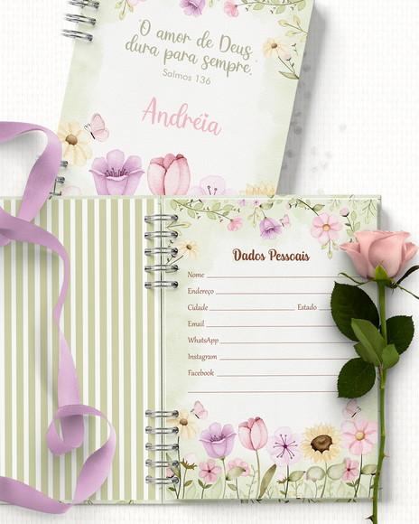 Arquivo Agenda Permanente 2 Dias Por Página Floral