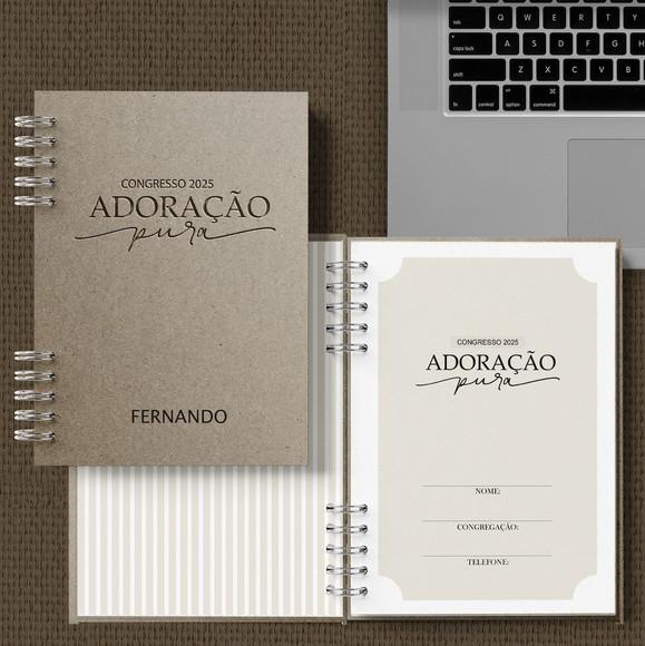 Arquivo Caderno Congresso 2025 Adoração Pura com Tema Mascul