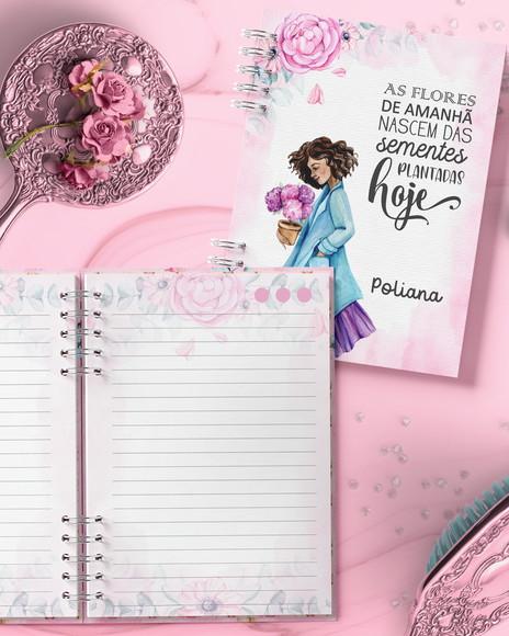 Arquivo Caderno Feminino Capas Miolo Floral