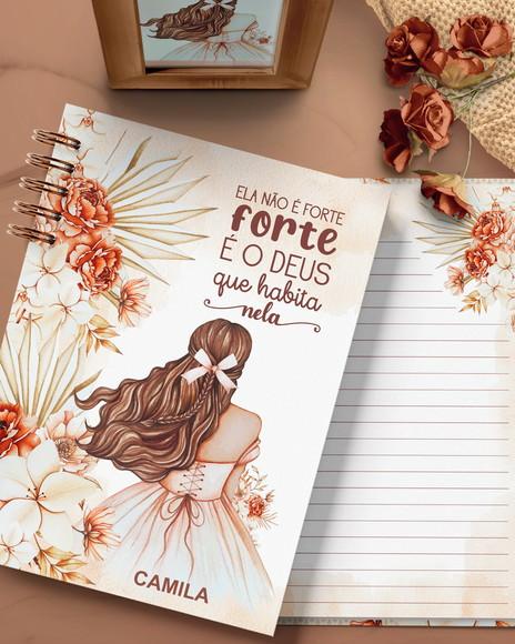 Arquivo Cadernos Coleção Floral Boho