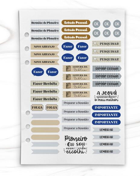 Arquivo Cartela de Adesivos para Pioneiro (envio É Por Link)