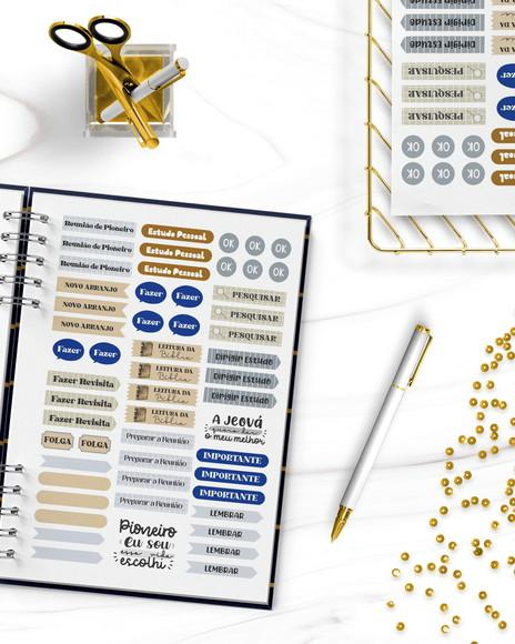 Arquivo Cartela de Adesivos para Pioneiro (envio É Por Link)