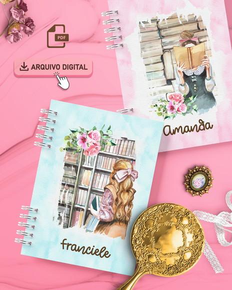 Arquivo Combo 15 Capas Femininas e Miolo Pautado (digital)