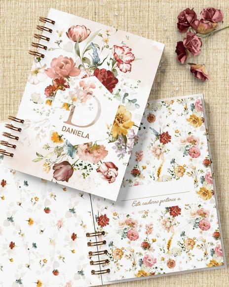 Arquivo Combo 26 Capas Alfabeto a a Z Miolo Caderno Decorado