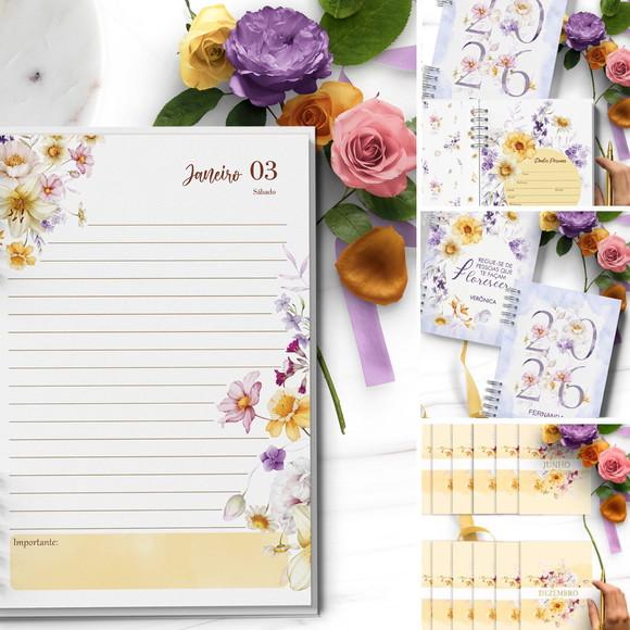 Arquivo Combo 6 Agendas 2027 e Permanente Floral Encanto