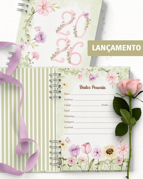 Arquivo Combo 8 Agendas 2026 e Permanente Floral