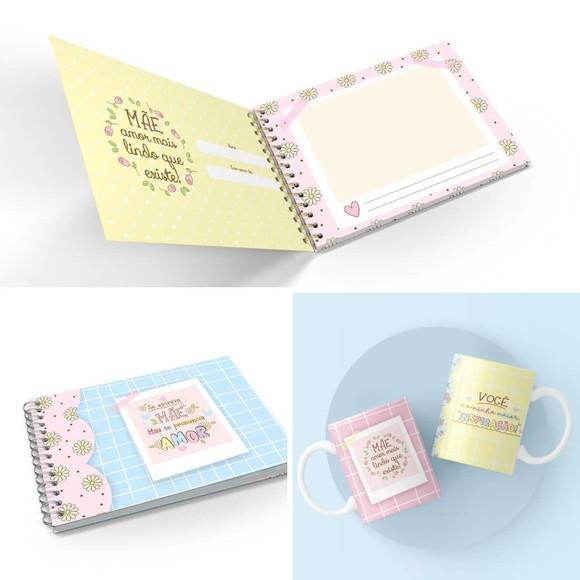 Arquivo Combo Cadernos Álbum Caneca Dia das Mães