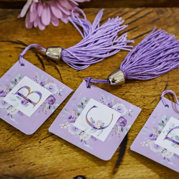 Arquivo Digital 26 Marca Páginas Alfabeto Coleção Violeta