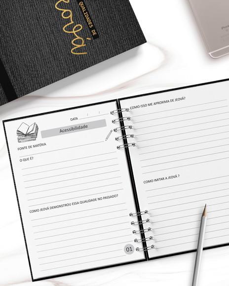 Arquivo Digital Caderno as Qualidades de Jeová Masculino