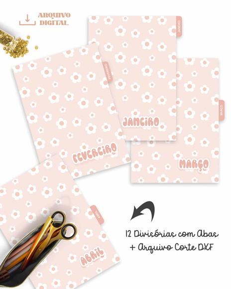 Arquivo Digital Kit Planner da Professora Permanente Retrô