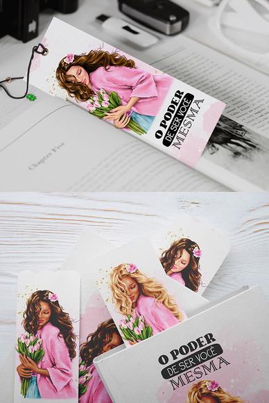 Arquivo Kit 20 Marca Páginas Coleção Fashion Girl