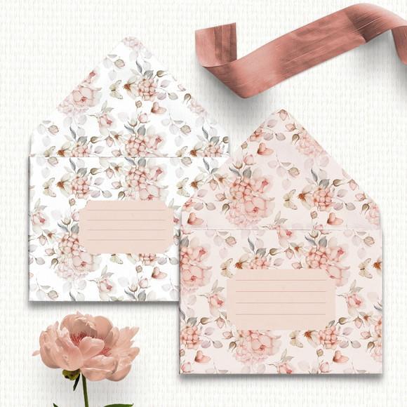 Arquivo Kit 3 Envelopes e 2 Papéis de Carta Coleção Refúgio