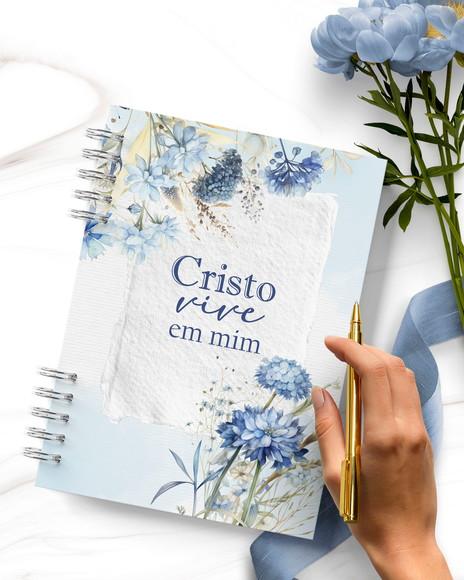 Arquivo Kit 4 Capas e Miolo Caderno Pautado Coleção Blue