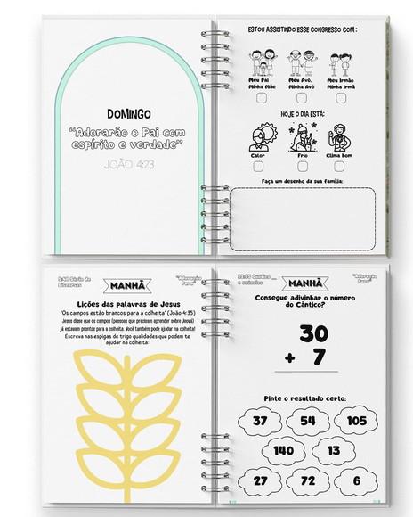 Arquivo Kit Caderno Infantil Congresso Adoração Pura