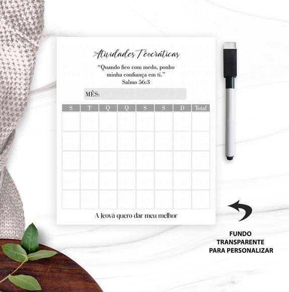Arquivo Kit Calendário Permanente de Geladeira Pioneiros
