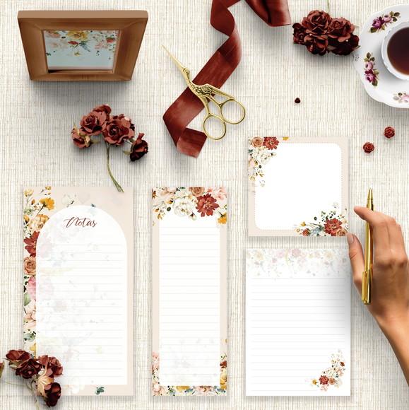 Arquivo Kit Desk Planners e Bloquinhos Coleção Garden