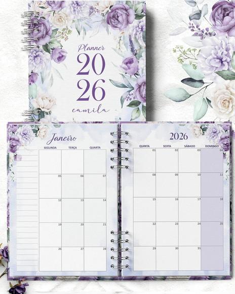Arquivo Planner 2026 Coleção Violeta