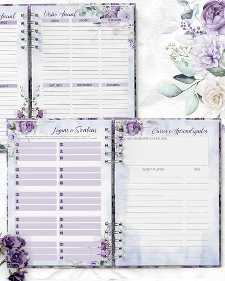 Arquivo Planner 2026 Coleção Violeta