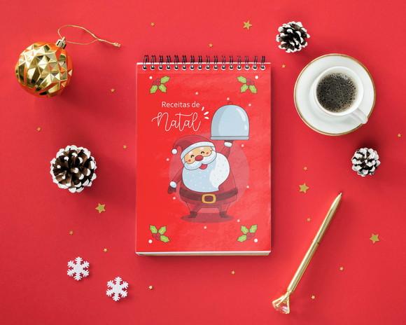Bloquinho Receitas de Natal A6 (Envio por Link)