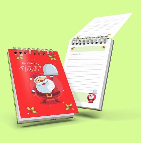 Bloquinho Receitas de Natal A6 (Envio por Link)