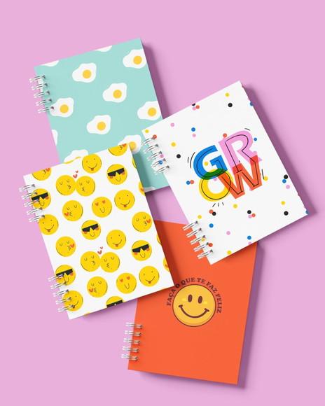 Capas Agenda Caderno Planner + Miolo Pautado Neutro
