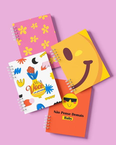 Capas Agenda Caderno Planner + Miolo Pautado Neutro