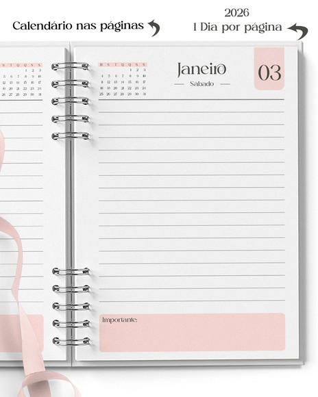 Combo 16 Agendas Femininas Neutras Permanente e 2026