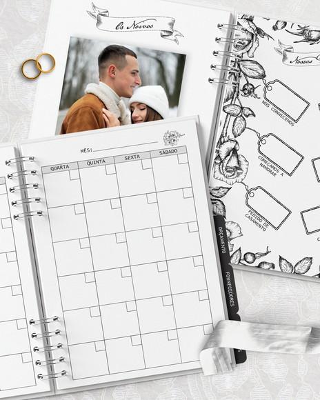 Combo 30 Capas e Miolo Planner da Noiva A5
