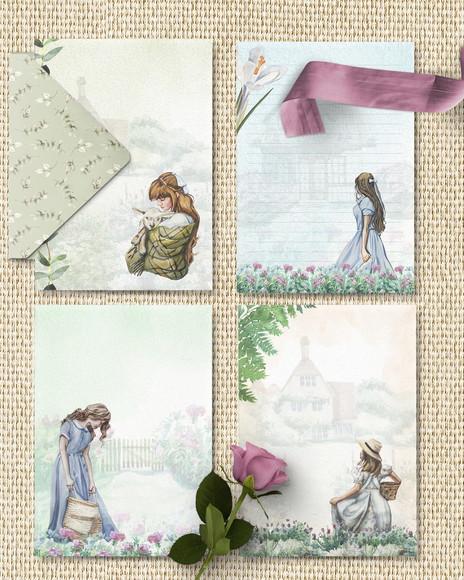 Combo 54 Arquivos Capas Papeis Carta Mulheres Versículos