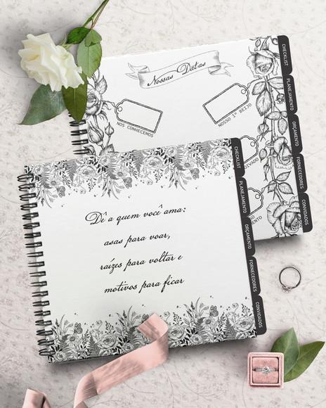 Combo Arquivo 30 Capas e Planner da Noiva 18×18
