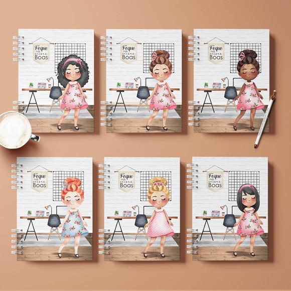 Combo de 18 Capas e 12 Miolos Coleção Meninas