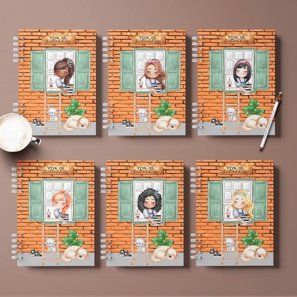 Combo de 18 Capas e 12 Miolos Coleção Meninas