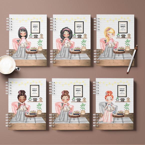 Combo de 18 Capas e 12 Miolos Coleção Meninas