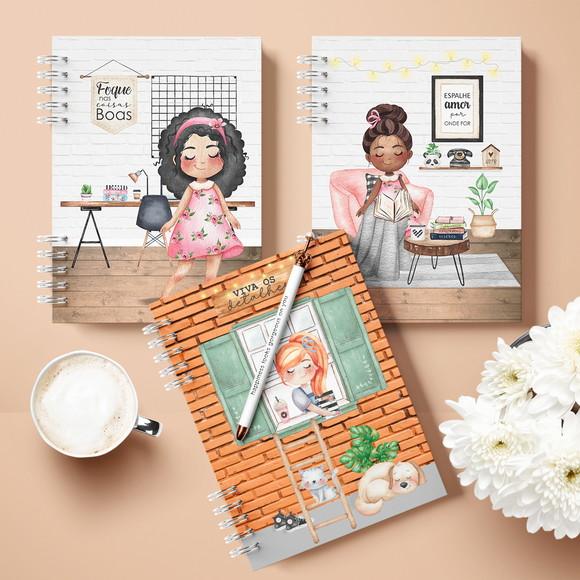 Combo de 18 Capas e 12 Miolos Coleção Meninas