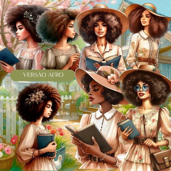 Kit Digital 150 Ilustrações Doce Mulher Versão Livros