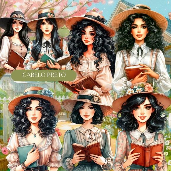 Kit Digital 150 Ilustrações Doce Mulher Versão Livros