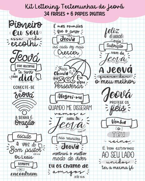 Kit Digital Frases Testemunhas de Jeová - Jw