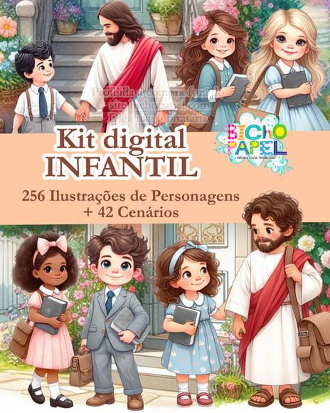 Kit Digital Infantil Crianças e Jesus Testemunhas Jeová