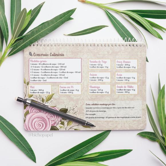 Miolo Caderno de Receitas A5 Anne - (Envio por Link)