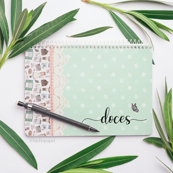 Miolo Caderno de Receitas A5 Anne - (Envio por Link)