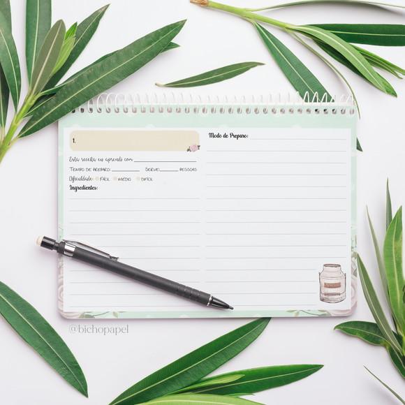 Miolo Caderno de Receitas A5 Anne - (Envio por Link)